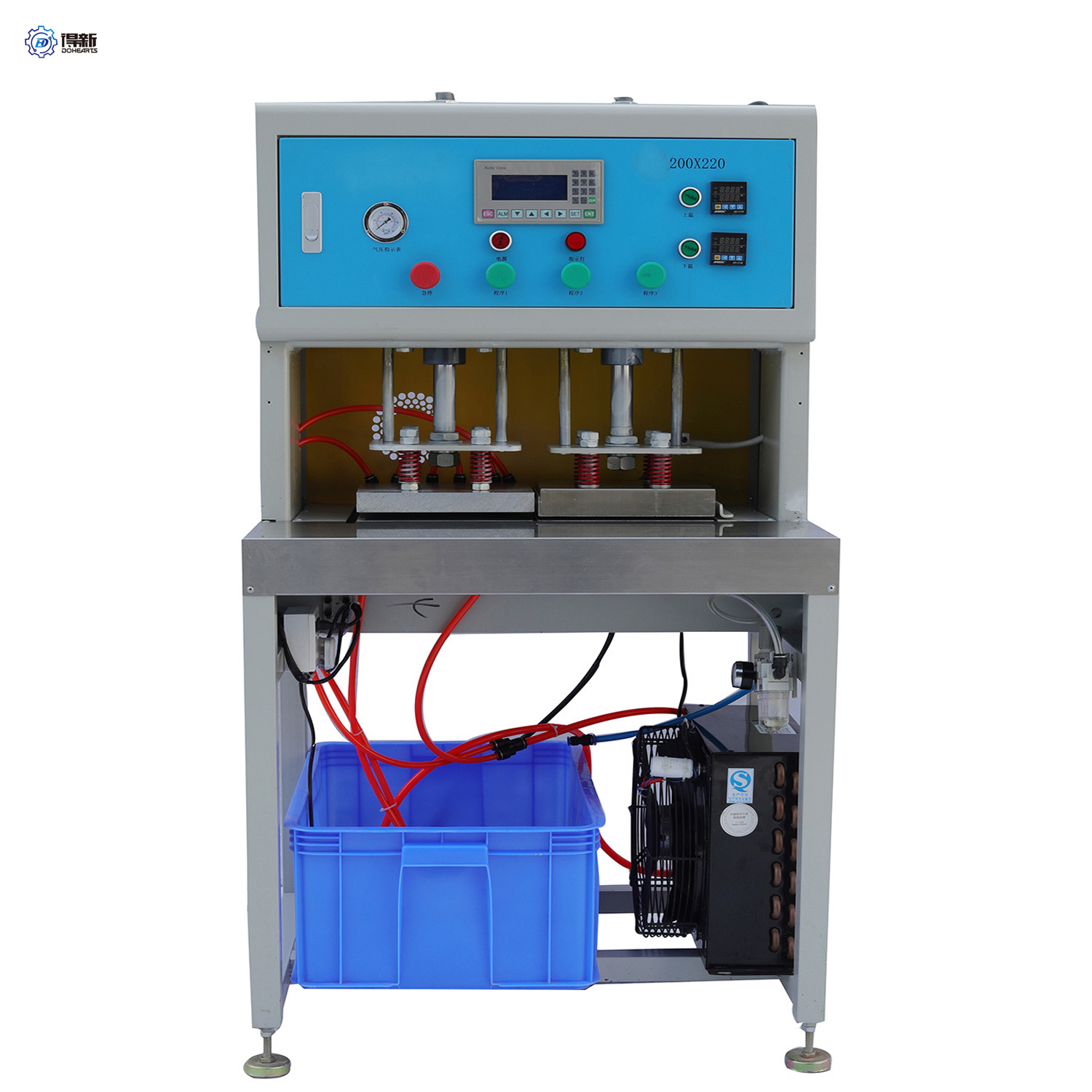 Automatische zweiseitige 3D-Etiketten-Schlüsselanhänger-Puppenformmaschine für Gummi-PVC-Produkte